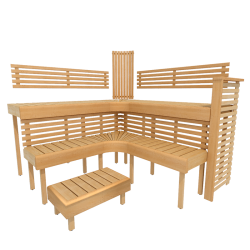 Sengemoduler til sauna