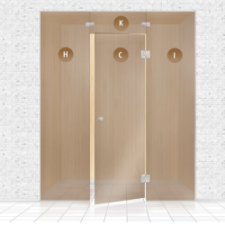 Glas sauna -montre
