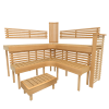 Sauna bænkmoduler