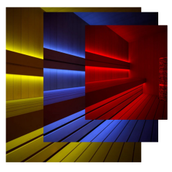 Sauna LED strips, RGB