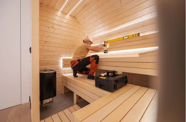 Hvordan installerer man en sauna?