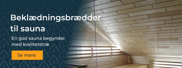 Beklædningsbrædder til sauna