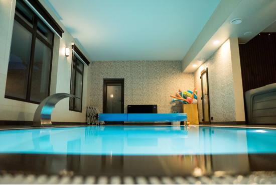 Swimmingpool og saunaer i gården "Vila Kalniškiai" - SPA-centre