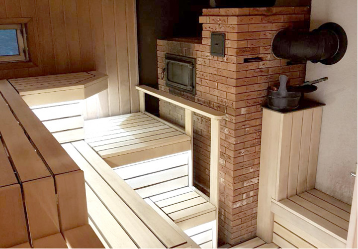 Renovering af dampbad i "Vyšnių dvaras"