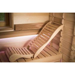 Afslapning køje til sauna, sort el