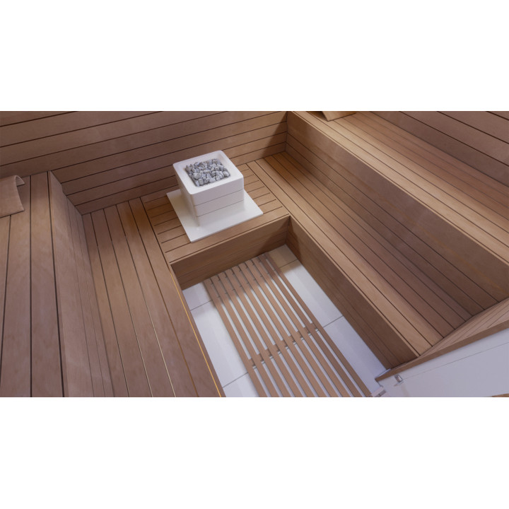 Forstærket gulvrist, Thermo asp, 600x800x43 mm