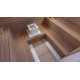 Forstærket gulvrist, Thermo asp, 600x800x43 mm