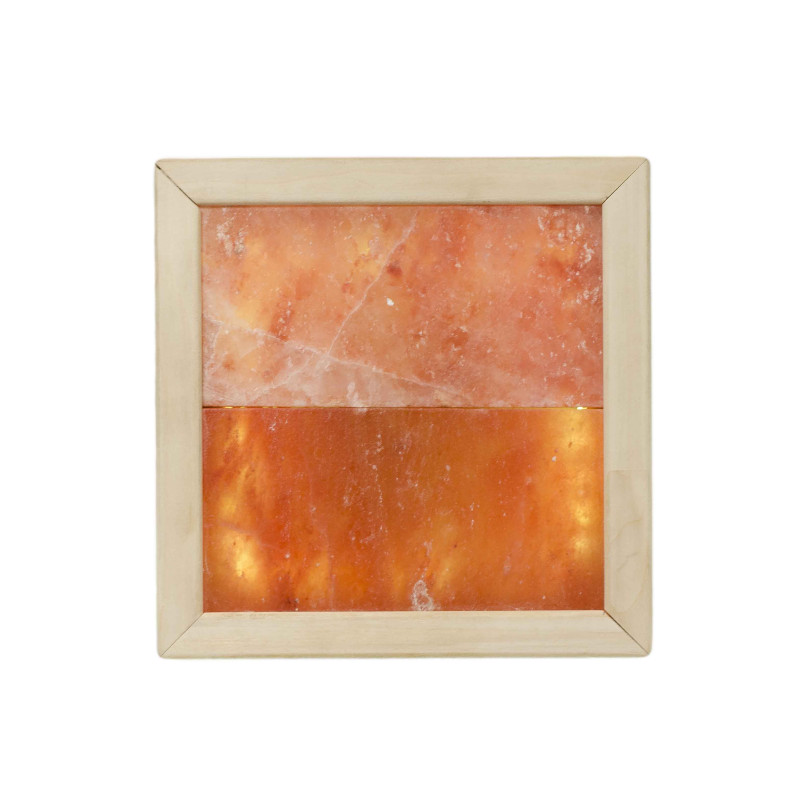 Himalaya salt lys LED, abachi træ