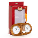 SAUNIA 3-i-1 termo-hygrometer med sandtimer 591L - 2