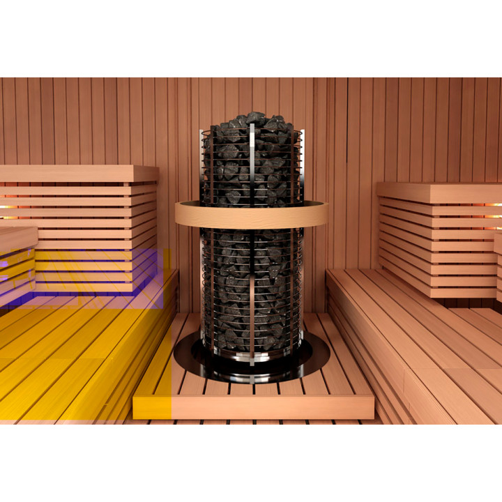 Elektrisk saunaovn – SAWOTEC Tower, uden styreenhed