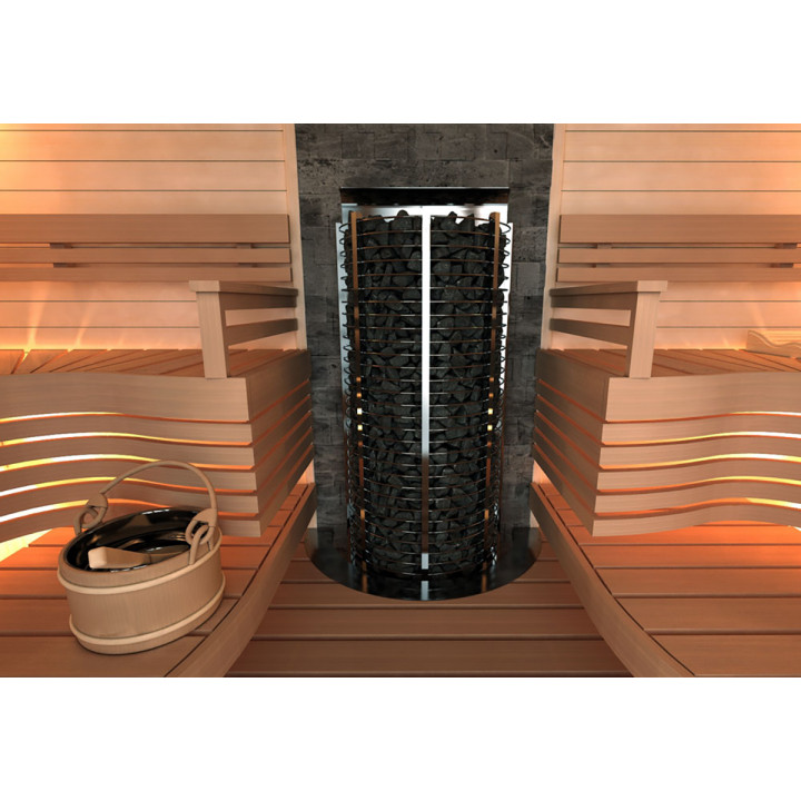 Elektrisk saunaovn – SAWOTEC Tower Wall, uden styreenhed 6 kW