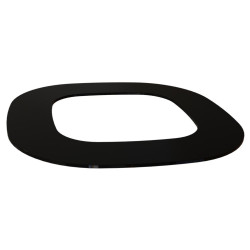 Indstøbningsflange - HELO Himalaya, sort glas  Indstøbningsflange - HELO Himalaya, sort glas