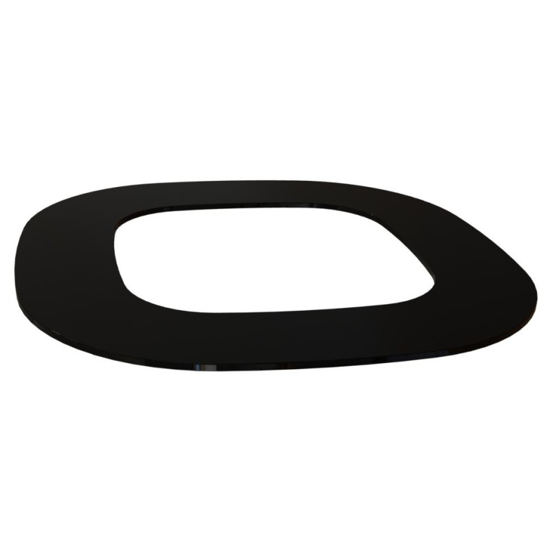 Indstøbningsflange - HELO Himalaya, sort glas