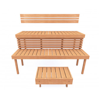 Modulopbygget saunabænk STANDART, Alder