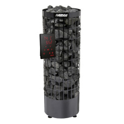 Elektrisk saunaovn - HARVIA Cilindro Black Steel PC70XE 6,8 kW