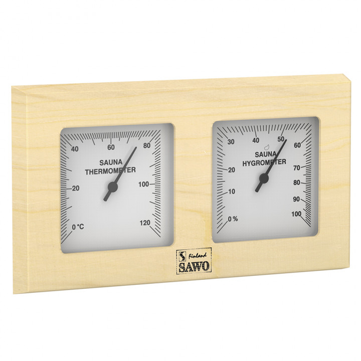 SAWO termo-hygrometer 224-THP, fyrtræ