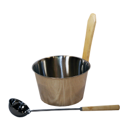 SAUNIA rustfrit stål sæt 4 l 