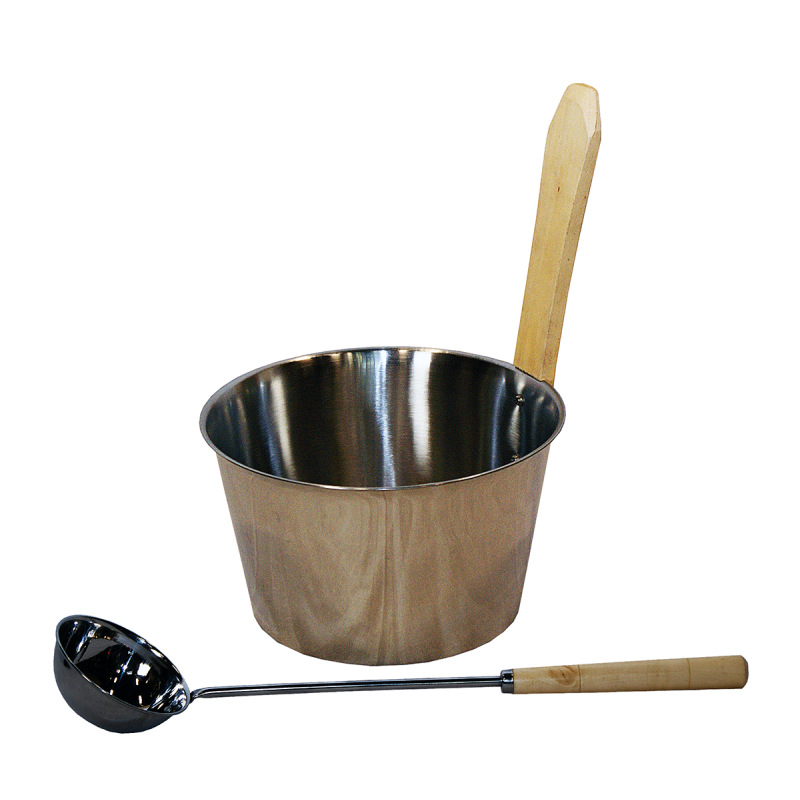 SAUNIA rustfrit stål sæt 4 l