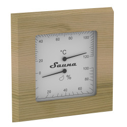 SAWO termo-hygrometer 225-THD, cedertræ  SAWO termo-hygrometer 225-THD, cedertræ