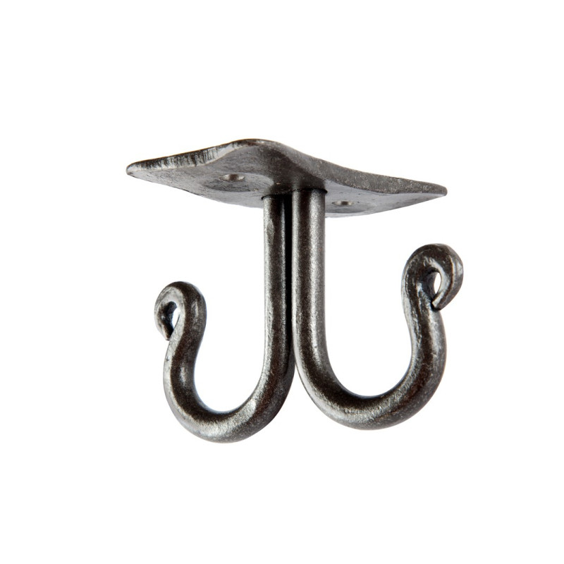 Håndklædestativ under hylden, to kroge