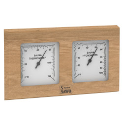 SAWO termo-hygrometer 224-TH, cedertræ  SAWO termo-hygrometer 224-TH, cedertræ