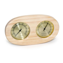 SAUFLEX termo-hygrometer, vandret, oval  SAUFLEX termo-hygrometer, vandret, oval