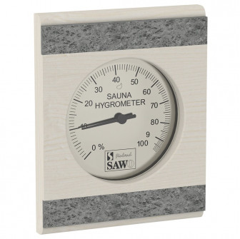 SAWO hygrometer 280-HRA, med stenstrimmel, asp