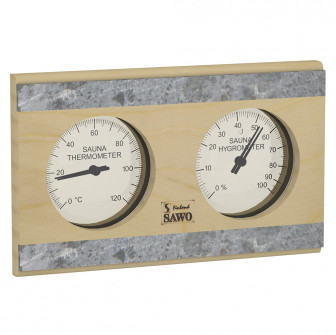 SAWO termo-hygrometer 282-THRP, fyrtræ