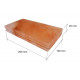 Polerede himalayasaltsten med hak 200x100x25mm