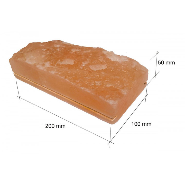 Knuste himalayasaltsten med hak 200x100x50mm