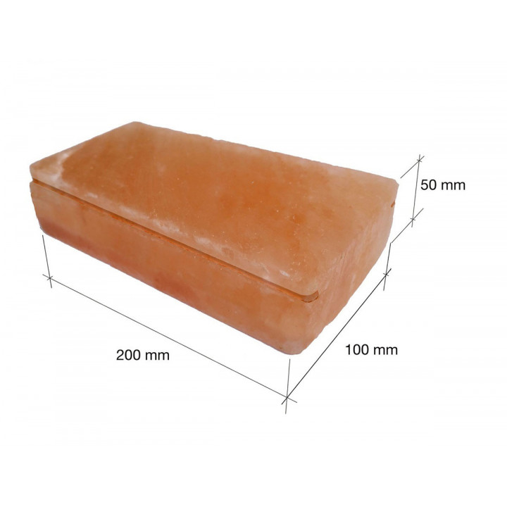Polerede himalayasaltsten med hak 200x100x50mm