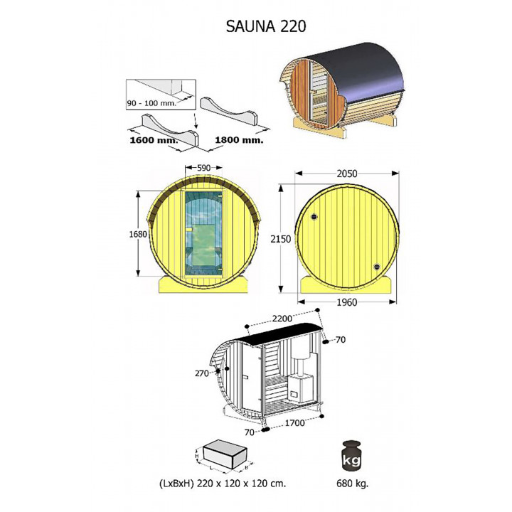 Sauna hus 220