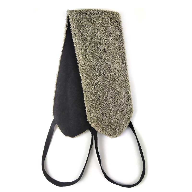 Rygskrubber med sorte håndtag