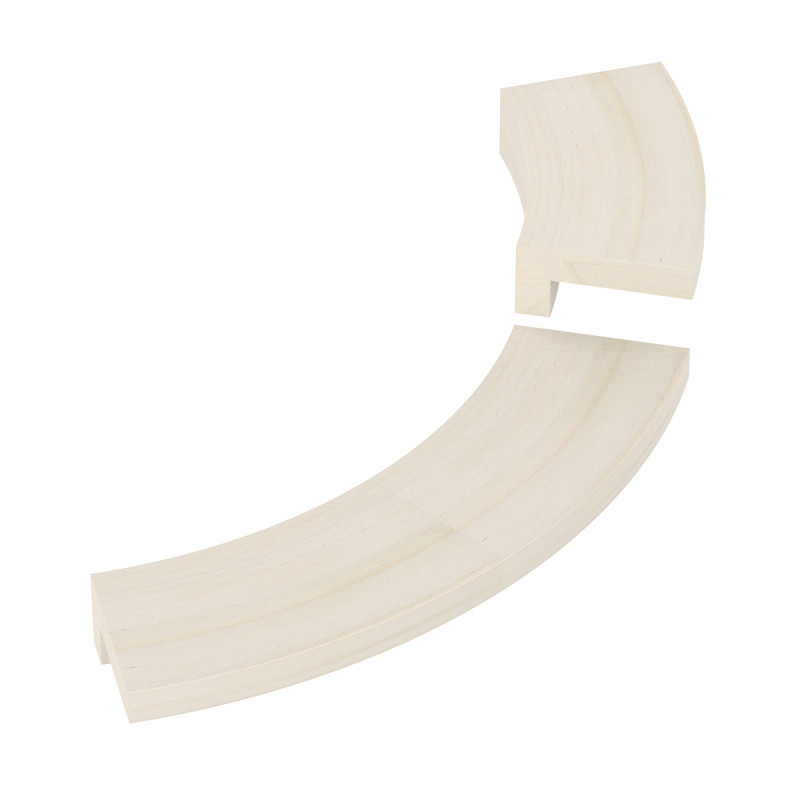 Indstøbningsflange - til SAWOTEC Tower hjørnevarmer, træ