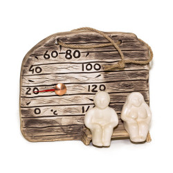 Keramisk saunatermometer - han og hun  Keramisk saunatermometer - han og hun
