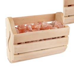 Himalaya salt i en æske på 6,5 kg 