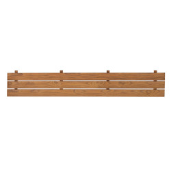 Bundelement på sauna -bænken, Varmebehandlet fyr  Bundelement på sauna -bænken, Varmebehandlet fyr