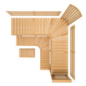 Modulær saunabænk PREMIUM, elletræ - 2
