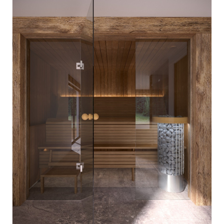 Modulær sauna bænk ERGONOMIC, Thermo asp