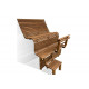 Modulær sauna bænk ERGONOMIC, Thermo asp
