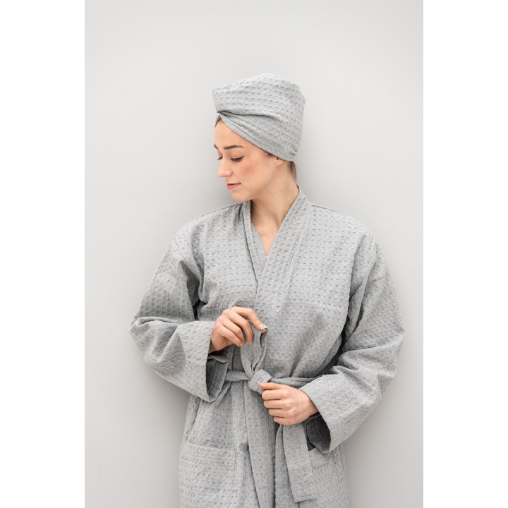 Badekåbe, L / XL, lysegrå
