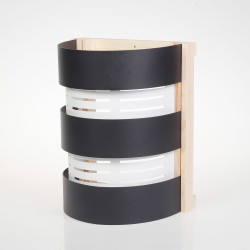 Lampeskærm SAUFLEX, sort, hvid  Lampeskærm SAUFLEX, sort, hvid