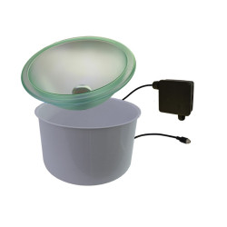 CARIITTI LED oplyst skål med vandudløbsventil 5 l 