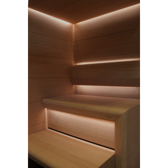 CARIITTI Sauna Linear Glas - fiberoptisk fitting