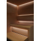 CARIITTI Sauna Linear Glas - fiberoptisk fitting