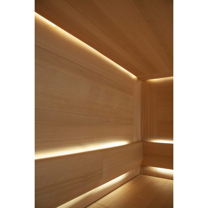CARIITTI Sauna Linear Glas - fiberoptisk fitting