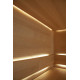 CARIITTI Sauna Linear Glas - fiberoptisk fitting