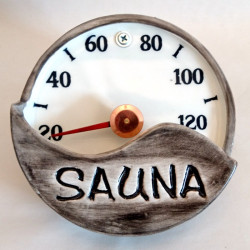 Keramisk saunatermometer - SAUNA  Keramisk saunatermometer - SAUNA