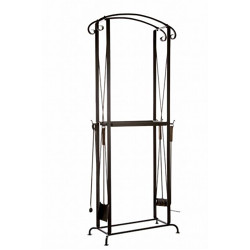 Brændeholder med værktøj  Brændeholder med værktøj