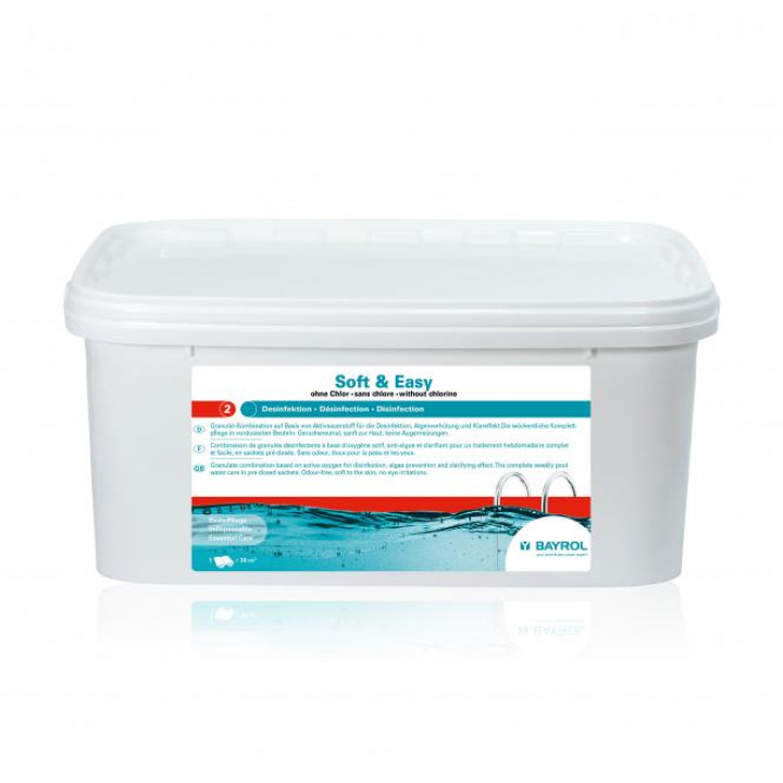 Swimmingpools vedligeholdelsesværktøj Soft &amp; Easy, NO CHLORINE, 16,8 kg